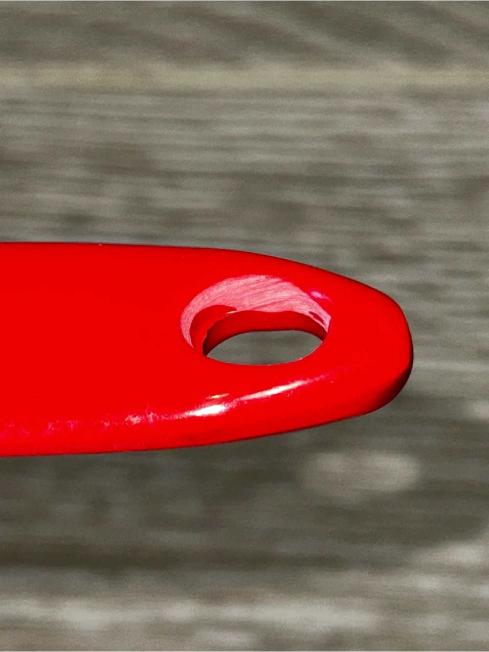 Melamine Kitchen Slotted Spoon Cherry Red Durable Retro Cooking Serving Utensil